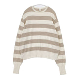 veritecoeur ST-092 12Gクルーネックニット 定価22000円 シルク カシミヤ セーター ニット ベージュ オフホワイト レディース ヴェリテクール【中古】5-1022T∞