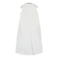 denier N/S AラインマキシOP 定価13200円 ノースリーブ ワンピース ホワイト レディース デニール【中古】5-0809S♪