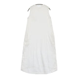 denier N/S AラインマキシOP 定価13200円 ノースリーブ ワンピース ホワイト レディース デニール【中古】5-0809S♪