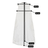 denier N/S AラインマキシOP 定価13200円 ノースリーブ ワンピース ホワイト レディース デニール【中古】5-0809S♪
