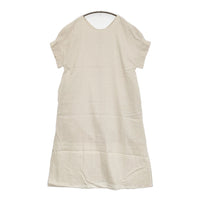 URBAN RESEARCH ITEMS オリガミタックリネンワンピース 定価5990円 ワンピース ベージュ レディース アーバンリサーチ【中古】5-0809S♪
