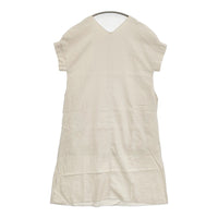 URBAN RESEARCH ITEMS オリガミタックリネンワンピース 定価5990円 ワンピース ベージュ レディース アーバンリサーチ【中古】5-0809S♪