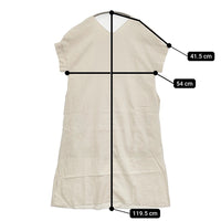 URBAN RESEARCH ITEMS オリガミタックリネンワンピース 定価5990円 ワンピース ベージュ レディース アーバンリサーチ【中古】5-0809S♪
