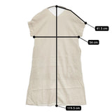 URBAN RESEARCH ITEMS オリガミタックリネンワンピース 定価5990円 ワンピース ベージュ レディース アーバンリサーチ【中古】5-0809S♪