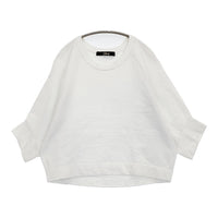 squady サマーブークレクルーネックプルオーバー 定価13200円 710-1889 サイズ2 スウェット ホワイト レディース スカディー【中古】5-0905M♪