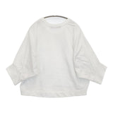 squady サマーブークレクルーネックプルオーバー 定価13200円 710-1889 サイズ2 スウェット ホワイト レディース スカディー【中古】5-0905M♪