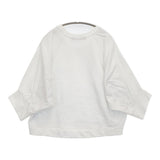 squady サマーブークレクルーネックプルオーバー 定価13200円 710-1889 サイズ2 スウェット ホワイト レディース スカディー【中古】5-0905M♪