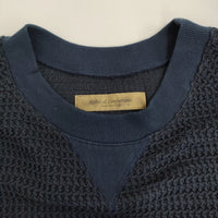 Robes & Confections コットンラッセルワッフルコンストラクティブプルオーバーニット 紺 レディース ローブスコンフェクションズ【中古】5-0809S♪