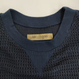 Robes & Confections コットンラッセルワッフルコンストラクティブプルオーバーニット 紺 レディース ローブスコンフェクションズ【中古】5-0809S♪