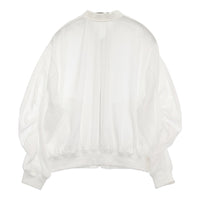 CAFUNE シアージップアップブルゾン サイズ38 定価17600円 ギャザー ブルゾン ホワイト レディース カフネ【中古】5-0905M♪