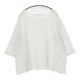 45R/45rpm 天竺カットワーク馬比古Tシャツ 定価18700円 カットソー ホワイト レディース フォーティーファイブアールピーエム【中古】5-0905M♪