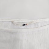 45R/45rpm 天竺カットワーク馬比古Tシャツ 定価18700円 カットソー ホワイト レディース フォーティーファイブアールピーエム【中古】5-0905M♪