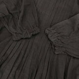 45R/45rpm あい風カディのドレス 定価46200円 ワンピース ブラック レディース フォーティーファイブアールピーエム【中古】5-1201M∞