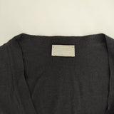 MARGARET HOWELL/JOHN SMEDLEY 578-6264001 ウール Vネック カーディガン ブラック レディース マーガレットハウエル/ジョンスメドレー【中古】5-1004T∞