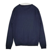 MARGARET HOWELL/JOHN SMEDLEY 578-5264001 ウール カーディガン ネイビー レディース マーガレットハウエル/ジョンスメドレー【中古】5-1004T∞
