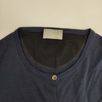 MARGARET HOWELL/JOHN SMEDLEY 578-5264001 ウール カーディガン ネイビー レディース マーガレットハウエル/ジョンスメドレー【中古】5-1004T∞