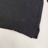 MARGARET HOWELL 578-7163003 サイズ2 コットンリネン Vネック セーター ニット ブラック レディース マーガレットハウエル【中古】5-0905M♪