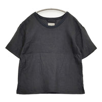 MARGARET HOWELL LINEN VOILE 578-7152019 1 プルオーバー カットソー ブラウス ブラック レディース マーガレットハウエル【中古】5-0809S♪
