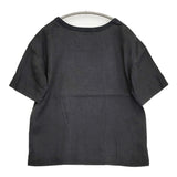MARGARET HOWELL LINEN VOILE 578-7152019 1 プルオーバー カットソー ブラウス ブラック レディース マーガレットハウエル【中古】5-0809S♪