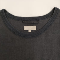 MARGARET HOWELL LINEN VOILE 578-7152019 1 プルオーバー カットソー ブラウス ブラック レディース マーガレットハウエル【中古】5-0809S♪