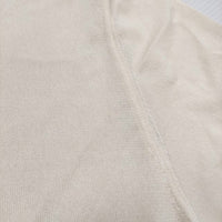 beautiful people シアー ハーフボタン 半袖ニット サイズ160 ポロシャツ ベージュ レディース ビューティフルピープル【中古】5-0809S♪