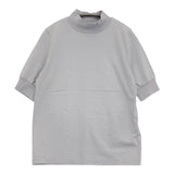 Odour スペインピマコットンハイネックプルオーバー 定価6930円 半袖Ｔシャツ カットソー ライトグレー レディース オウダー【中古】5-0809S♪