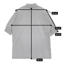 Odour スペインピマコットンハイネックプルオーバー 定価6930円 半袖Ｔシャツ カットソー ライトグレー レディース オウダー【中古】5-0809S♪