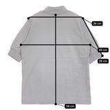 Odour スペインピマコットンハイネックプルオーバー 定価6930円 半袖Ｔシャツ カットソー ライトグレー レディース オウダー【中古】5-0809S♪
