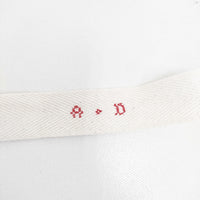 ALDIN カフェエプロン コットンリネン チェック エプロン ブラック ホワイト レディース アルディン【中古】5-0918G◎