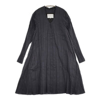 R&D.M.Co- コットンリネンシルク サイズM Vネック ワンピース ネイビー レディース オールドマンズテーラー【中古】5-0905M♪