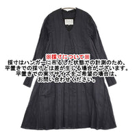 R&D.M.Co- コットンリネンシルク サイズM Vネック ワンピース ネイビー レディース オールドマンズテーラー【中古】5-0905M♪