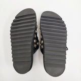 TOGA PULLA BUCKLE SANDALS 定価58300円 サイズ38 サンダル 25SS ブラック シルバー レディース トーガプルラ【中古】5-0731S♪