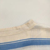 NE QUITTEZ PAS VOILE STRIPE DRESS インド綿 シャツ サイドスリット ワンピース ライトブルー アイボリー レディース ヌキテパ【中古】5-0905M♪