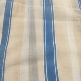 NE QUITTEZ PAS VOILE STRIPE DRESS インド綿 シャツ サイドスリット ワンピース ライトブルー アイボリー レディース ヌキテパ【中古】5-0905M♪