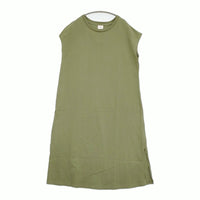 JEMORGAN LADY Tシャツワンピ サイドスリット フレンチスリーブ ワンピース カーキ レディース ジェーイーモーガン【中古】5-0809S♪