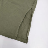 JEMORGAN LADY Tシャツワンピ サイドスリット フレンチスリーブ ワンピース カーキ レディース ジェーイーモーガン【中古】5-0809S♪