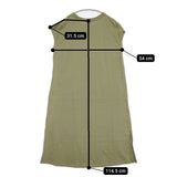 JEMORGAN LADY Tシャツワンピ サイドスリット フレンチスリーブ ワンピース カーキ レディース ジェーイーモーガン【中古】5-0809S♪