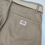 Danton ベルト付き ファティーグパンツ M's FRENCH WORK SERGE PANTS JD-2593 サイズ40 パンツ ベージュ メンズ ダントン【中古】5-1201G∞