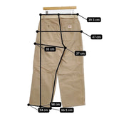 Danton ベルト付き ファティーグパンツ M's FRENCH WORK SERGE PANTS JD-2593 サイズ40 パンツ ベージュ メンズ ダントン【中古】5-1201G∞