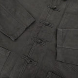 nano universe チャイナワークジャケット チャイナボタン ジャケット ブラック メンズ ナノユニバース【中古】5-1201M∞