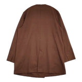 nano universe ノーカラー ダブルボタン テーラードジャケット ブラウン レディース ナノユニバース【中古】5-1109M∞