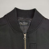 nano universe MA-1 ポリエステルブルゾン ミリタリージャケット ブラック レディース ナノユニバース【中古】5-1022T∞