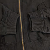 nano universe MA-1 ポリエステルブルゾン ミリタリージャケット ブラック レディース ナノユニバース【中古】5-1022T∞