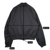 nano universe MA-1 ポリエステルブルゾン ミリタリージャケット ブラック レディース ナノユニバース【中古】5-1022T∞