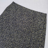 nano universe プリーツスカート 花柄 ロングスカート ブラック イエロー レディース ナノユニバース【中古】5-1109M∞