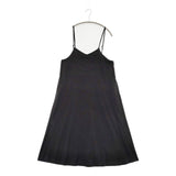 nano universe ポリエステル キャミソールワンピ ノースリーブ ワンピース ブラック レディース ナノユニバース【中古】5-1109M∞