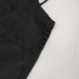 nano universe ポリエステル キャミソールワンピ ノースリーブ ワンピース ブラック レディース ナノユニバース【中古】5-1109M∞