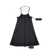 nano universe ポリエステル キャミソールワンピ ノースリーブ ワンピース ブラック レディース ナノユニバース【中古】5-1109M∞