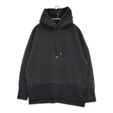 nano universe プルオーバー サイドスリット入り パーカー ブラック レディース ナノユニバース【中古】5-1109M∞