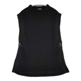 nano universe レーヨン ポリエステル ノースリーブニット ベスト ブラック レディース ナノユニバース【中古】5-1109M∞